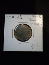 1942R Italy 20 Centesimi