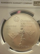 Moneta 5 dollari argento 1975