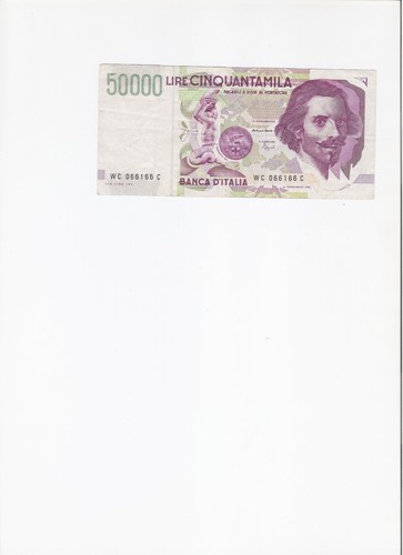Banconota 000 lire - banconota, 50.000