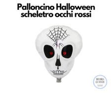 1 palloncino Halloween SCHELETRO, decorazione Halloween, Halloween palloncino