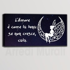 Quadro moderno frase luna
