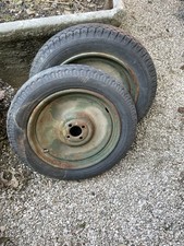 2 CERCHI RUOTE ORIGINALI FIAT 508 M BALILLA MILITARE CERCHIO RUOTA 4,25 4,50 17