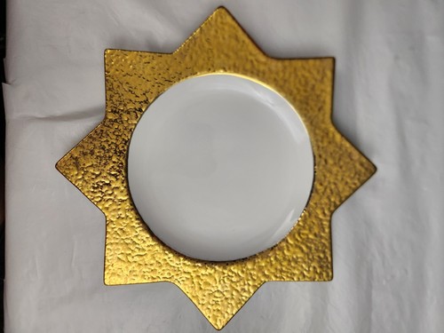 Vietri piatto stella oro - 10,5",