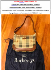 BORSA BURBERRYS ORIGINALE VINTAGE CON TRACOLLA REGOLABILE - CERATA e PELLE