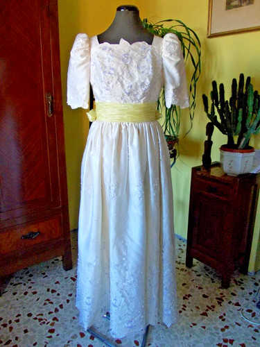 Abito sposa vintage raso - da,