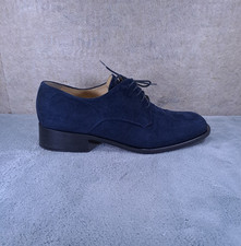 Carlo Pignatelli Formal Shoes Men's Suede Lace-up Closure Sz 45 Navy Blue marin