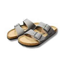 Sandali da donna Birkenstock Arizona grigio ciabatte in pelle taglia 41 stretta
