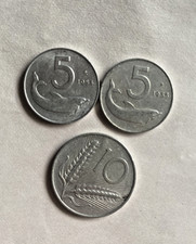 Lotto Monete Italia - 5 Lire