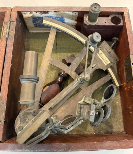 Sestante con custodia 1800