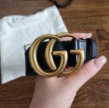 cintura gucci doppia fibbia g