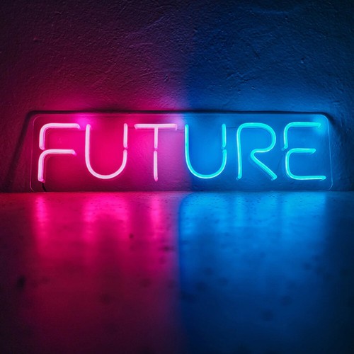 Insegna luminosa neon futuro - insegna,