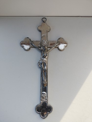 Crocifisso metallo antico - in,