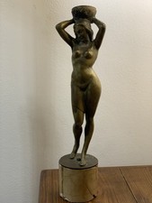 Statuetta bronzo con base in