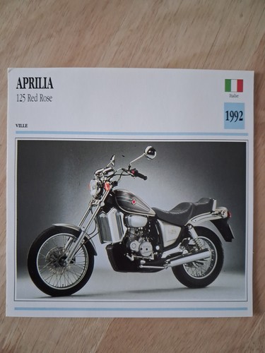 Aprilia 125 red - rose, fiche