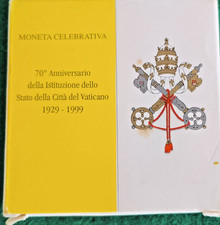 -VATICANO GIOVANNI PAOLO II 500 Lire Argento 1999 ISTITUZIONE STATO VATICANO
