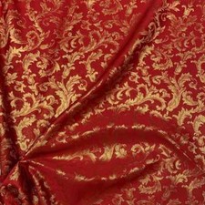 Tessuto Raso Lurex Damascato