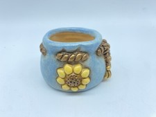 THUN vasetto Sacco con Girasole. Altezza 5 cm.