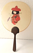 Piccolo VENTAGLIO vintage  con Geisha kimono