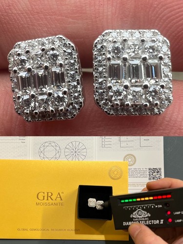Orecchini uomo moissanite - orecchini,