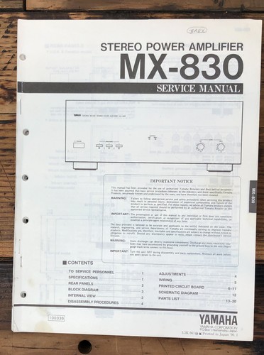 Yamaha 830 amplificatore - yamaha,