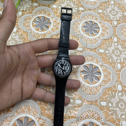 Swatch gent gb722 - black, 1991