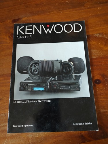 Kenwood catalogo car - catalogo, anno