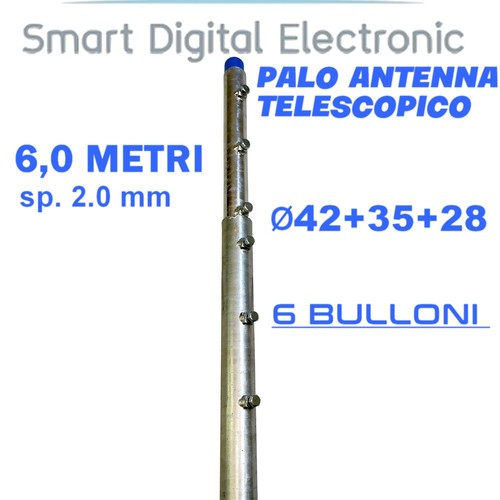 Palo antenna telescopico - , 6