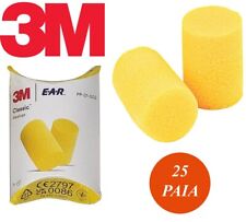 25 coppie di tappi per orecchie 3M Ear Classic Anti Rumore  Lavoro Studio 31 dB