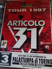 Articolo 31 -  Tour 1997 Torino Palastampa 03/05/1997 Poster (70 X 100 CM)