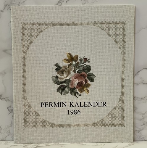 Calendario vintage permin 1986 - calendario,