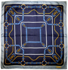 - LES MUST DE CARTIER  Foulard   en soie  TBEG  vintage Scarf  83x86 cm