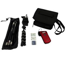 Accessori videocamera doppia Sanyo Xacti VPC-CG20 HD 10MP 5x zoom testato funzionante
