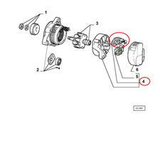 ALTERNATOR SUPPORT Fiat Punto