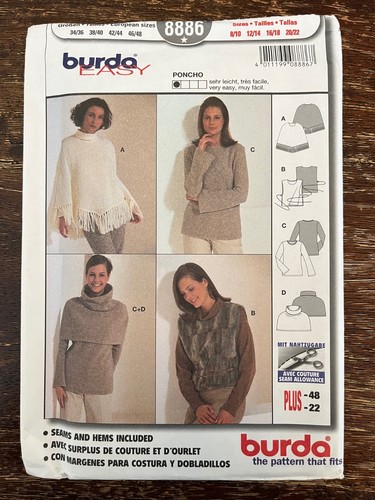 Burda 8886 uncut sewing - burda,