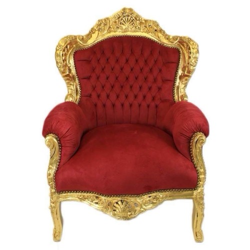 Trono poltrona barocca sedia - poltrona,