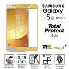 TM-Concept® Verre trempé intégral Samsung Galaxy J5 (2017) - Gold - Radian 2,5D