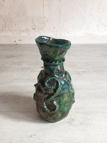 Vaso ceramica con tecnica - in,