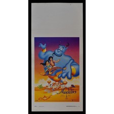 locandina ALADDIN Walt Disney Oriente Animazione Genio Lampada B262