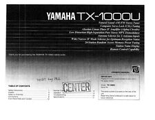 Yamaha TX-1000 Sintonizzatore