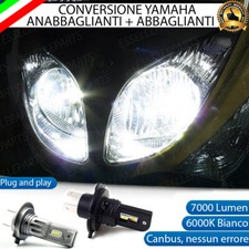 COPPIA LAMPADE LED H7 + H4 7000 LUMEN YAMAHA T-MAX 6000K NO AVARIA LUCI