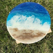 Tavolino angolare epossidico