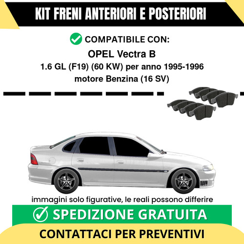 Pastiglie freno ant post - freno, +