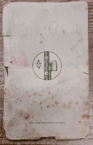 Carta identità epoca - carta, d'identità