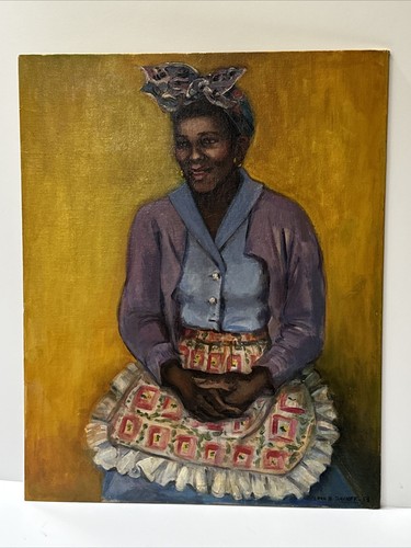 Antico quadro donna nera - antico,