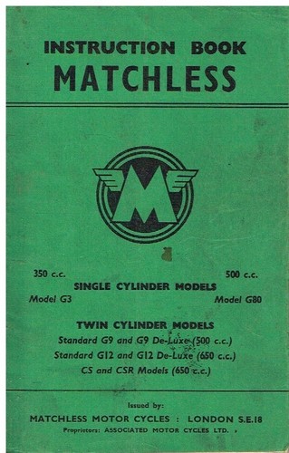 Manuale istruzioni matchless - manuale,