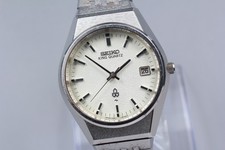[Ecc+5] Orologio da uomo vintage Seiko King Quartz 0852-8020-G in argento...