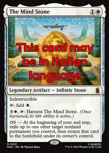 Mtg the mind stone exc - mind,