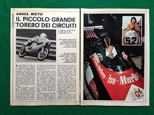 B69 Clipping Ritaglio (Anni '70) - ANGEL NIETO , MORBIDELLI 125 DERBI MOTO