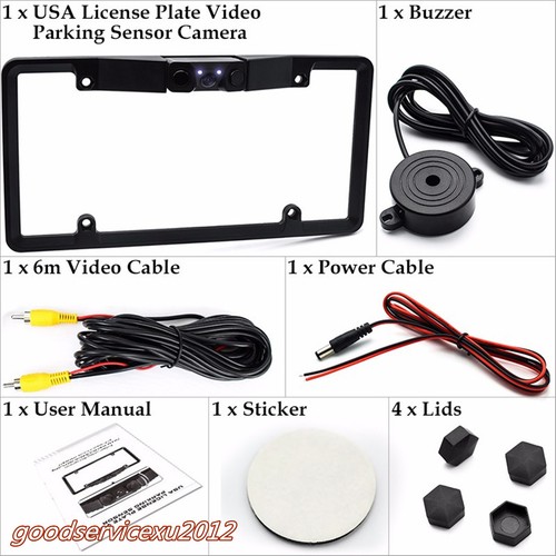 Dc12v 3in1 car license plate - 3in1,