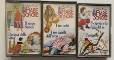 3x VINTAGE LOTTO MUSICASSETTE FIABE SONORE FABBRI EDITORI